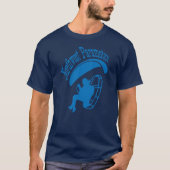 Nordwest Paramotor Solides Blaues T-Shirt (Vorderseite)