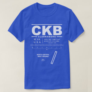 Nordwest-Virginia Flughafen CKB T - Shirt