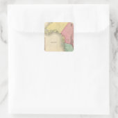Nordwestamerika Quadratischer Aufkleber (Tasche)