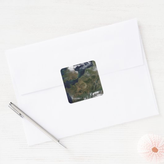 Nordwesteuropa Quadratischer Aufkleber (Umschlag)