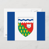 NORDWESTGEBIETE FLAG POSTKARTE (Vorne/Hinten)