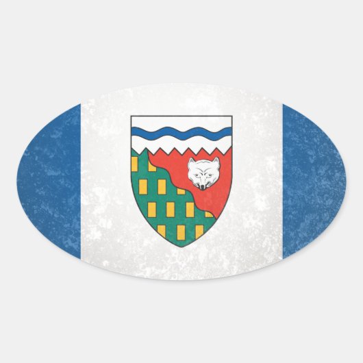 Nordwestgebiete Ovaler Aufkleber (Vorderseite)