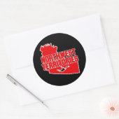 Nordwestgebiete Runder Aufkleber (Umschlag)