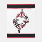 Nordwestküsten-Killerwal-Decke Fleecedecke (Vorderseite)