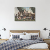 Nordwestliche Amerikanische Ureinwohner bei einem  Leinwanddruck (Insitu (Schlafzimmer))