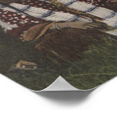 Nordwestliche Amerikanische Ureinwohner - Buffalo  Poster (Ecke)