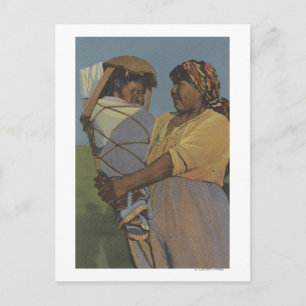 Nordwestliche Amerikanische Ureinwohner - Indische Postkarte