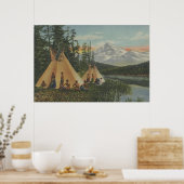 Nordwestliche Amerikanische Ureinwohner - zwei Tee Poster (Küche)