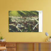 Nordwestliche Luftansicht StadtWallace, ID Leinwanddruck (Insitu (Wohnzimmer))