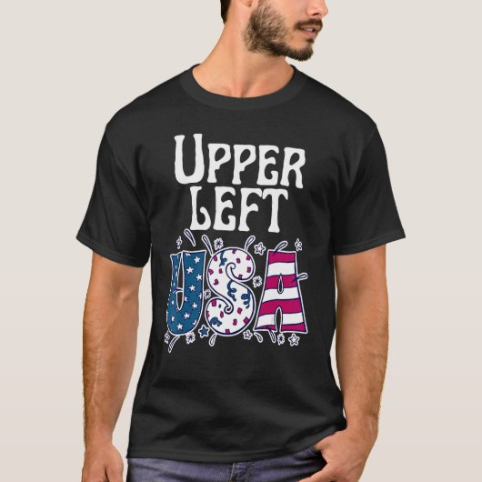 Nordwestlicher Pazifik Oberer Links US-amerikanisc T-Shirt (Vorderseite)