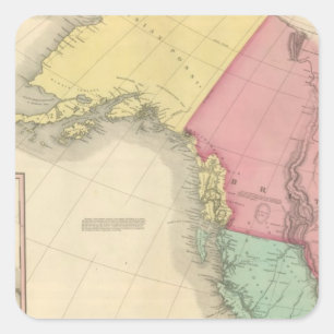 Nordwestliches Nordamerika Quadratischer Aufkleber