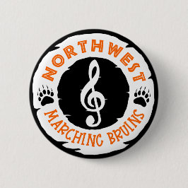 Nordwestmarschierer Brustband-Musiknote Button