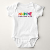 Nordwestmuttermilch-Bank-buntes Logo-Baby-T-Shirt Baby Strampler (Vorderseite)