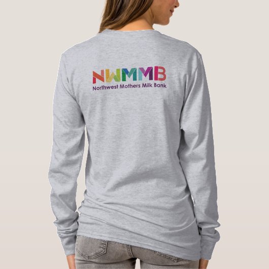 Nordwestmuttermilch-Bank-Ziel-heute T-Shirt (Rückseite)