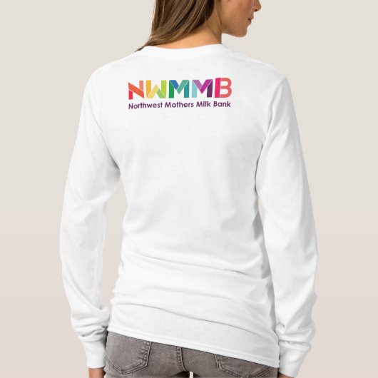 Nordwestmuttermilch-Bank-Ziel-heute T-Shirt (Rückseite)