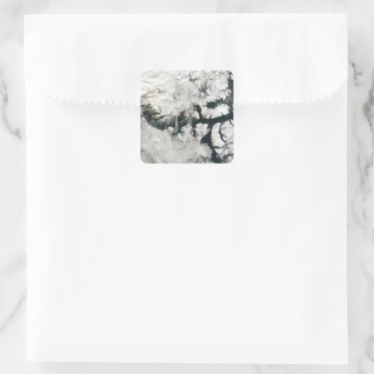 Nordwestpassage 2 quadratischer aufkleber (Tasche)