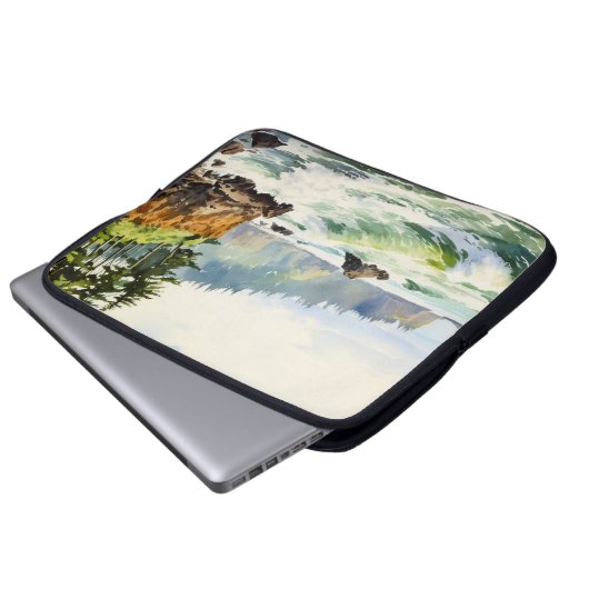 Nordwestpazifik Laptopschutzhülle (Vorne Knopf)