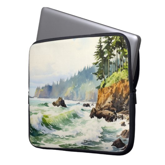 Nordwestpazifik Laptopschutzhülle (Vorderseite Links)