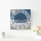 Nordwestpazifik-Traum Quadratische Wanduhr (Zuhause)