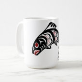 Nordwestpazifikküste Haida Art Kaffeetasse (Vorderseite Links)