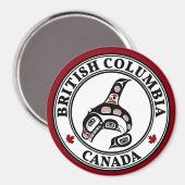 Nordwestpazifikküste Haida art Killer Wal BC Magnet (Vorderseite/Rückseite)