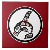 Nordwestpazifikküste Haida Art Killer Wal Fliese (Vorderseite)