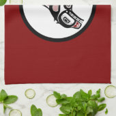 Nordwestpazifikküste Haida Art Killer Wal Handtuch (Gefaltet)