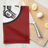 Nordwestpazifikküste Haida Art Killer Wal Handtuch (Viertel Falte)