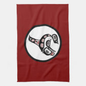 Nordwestpazifikküste Haida Art Killer Wal Handtuch (Vertikal)