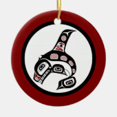 Nordwestpazifikküste Haida Art Killer Wal Keramik Ornament (Vorne)