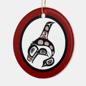 Nordwestpazifikküste Haida Art Killer Wal Keramik Ornament (Links)