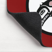 Nordwestpazifikküste Haida Art Killer Wal Mousepad (Ecke)