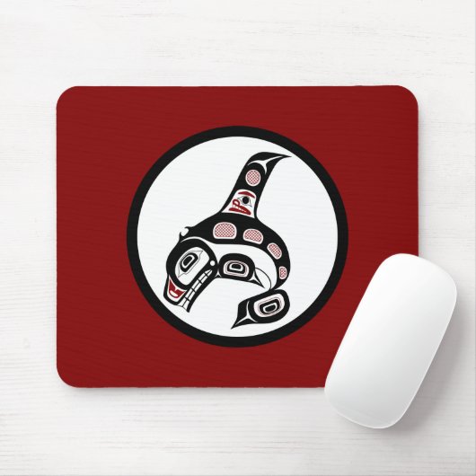 Nordwestpazifikküste Haida Art Killer Wal Mousepad (Mit Mouse)