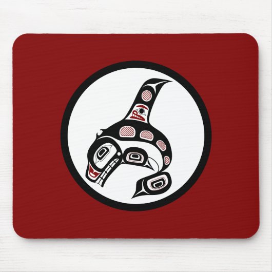 Nordwestpazifikküste Haida Art Killer Wal Mousepad (Vorne)