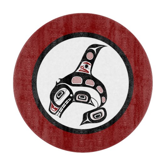 Nordwestpazifikküste Haida Art Killer Wal Schneidebrett (Vorderseite)