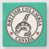 Nordwestpazifikküste Haida Art Killer Whale Steinuntersetzer (Vorderseite)