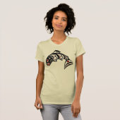 Nordwestpazifikküste Haida art Salmon T-Shirt (Vorne ganz)