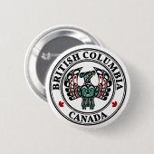 Nordwestpazifikküste Haida art Thunderbird Button (Vorne & Hinten)