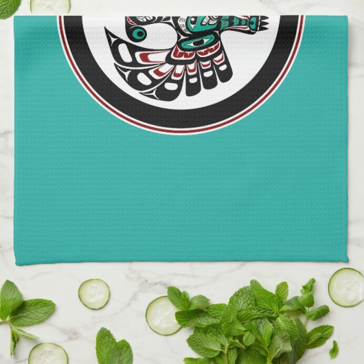 Nordwestpazifikküste Haida art Thunderbird Geschirrtuch (Gefaltet)