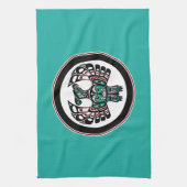 Nordwestpazifikküste Haida art Thunderbird Geschirrtuch (Vertikal)