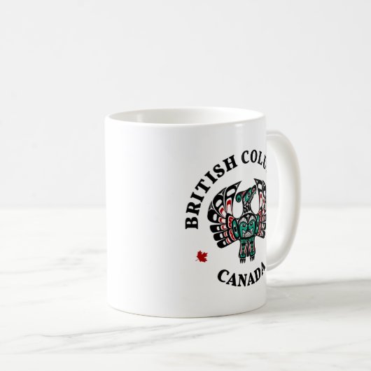Nordwestpazifikküste Haida art Thunderbird Kaffeetasse (VorderseiteRechts)