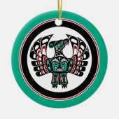 Nordwestpazifikküste Haida art Thunderbird Keramik Ornament (Vorne)