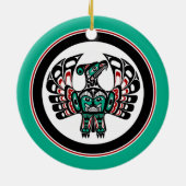 Nordwestpazifikküste Haida art Thunderbird Keramik Ornament (Hinten)