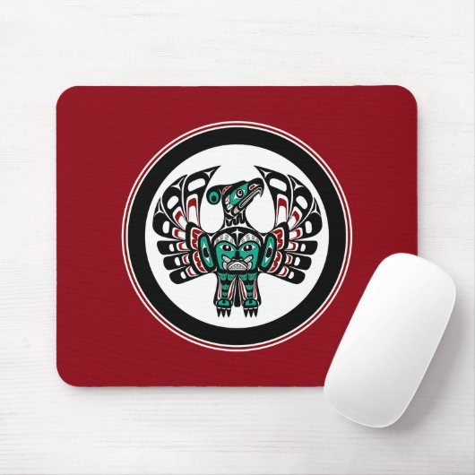 Nordwestpazifikküste Haida art Thunderbird Mousepad (Mit Mouse)