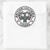 Nordwestpazifikküste Haida art Thunderbird Quadratischer Aufkleber (Tasche)