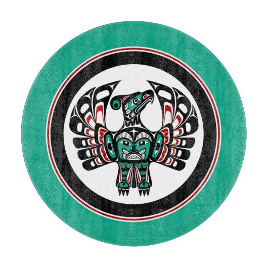 Nordwestpazifikküste Haida art Thunderbird Schneidebrett (Vorderseite)