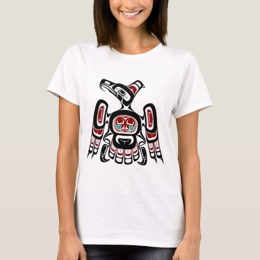 Nordwestpazifikküste Haida Kaigani Thunderbird T-Shirt (Vorderseite)
