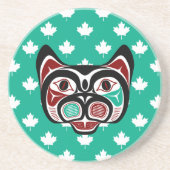 Nordwestpazifikküste Haida Kitty Untersetzer (Vorne)