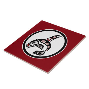 Nordwestpazifikküste Haida-Kunst Schwertwal Fliese