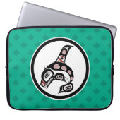 Nordwestpazifikküste Haida Orca Killer Whale Laptopschutzhülle (Vorderseite)